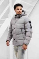 Pure Path Activewear Hooded Winterjas Heren Grijs - Maat XXL - Kleur: Grijs | Soccerfanshop