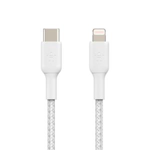 Belkin BOOSTCHARGE gevlochten USB-C naar Lightning kabel
