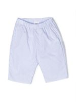 Douuod Kids short en coton à fines rayures - Blanc