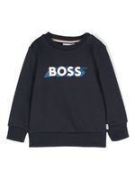 BOSS Kidswear sweat en jersey à logo imprimé - Bleu - thumbnail