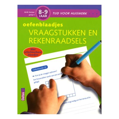 Deltas Oefenblaadjes vraagstukken rekenraadsels (8-9 j.)