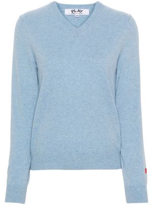 Comme Des Garçons Play pull à logo cœur - Bleu