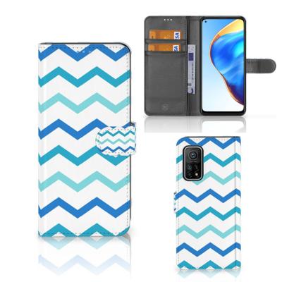 Xiaomi Mi 10T Pro | Mi 10T | Telefoon Hoesje | Zigzag Blauw