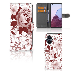 Hoesje OPPO Reno 8 Lite | OnePlus Nord N20 Watercolor Flowers