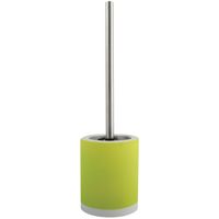 MSV Shine Toilet/wc-borstel houder - keramiek/metaal - appelgroen - 38 cm   - - thumbnail