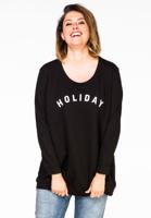 Yoek Sweater HOLIDAY | Zwart | Maat XL Yoek Sweater HOLIDAY | Zwart | Maat XL