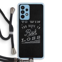 Risk loss: Samsung Galaxy A52 Transparant Hoesje met koord Risk loss: Samsung Galaxy A52 Transparant Hoesje met koord