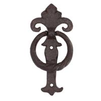 Esschert design Deurklopper klassiek - gietijzer - L16 cm - vintage - deurbel Esschert design Deurklopper klassiek - gietijzer - L16 cm - vintage - deurbel