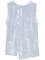 Y's chemise asymétrique à fronces - Bleu