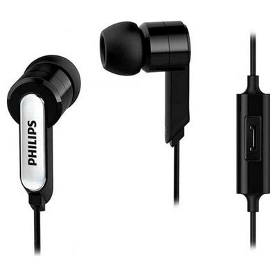 Hoofdtelefoon met microfoon Philips Zwart Siliconen