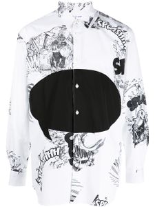 Comme Des Garçons Shirt chemise à imprimé graphique - Blanc