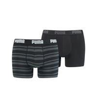 Puma Boxershorts Stripe Black NOS 2-pack - thumbnail
