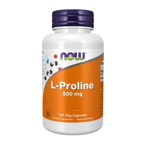 L-Proline 500mg Now Foods 120v-caps