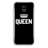 Queen zwart: Samsung Galaxy J3 (2017) Transparant Hoesje - thumbnail