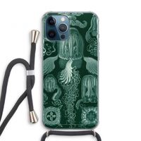 Haeckel Cubomedusae: iPhone 12 Pro Transparant Hoesje met koord