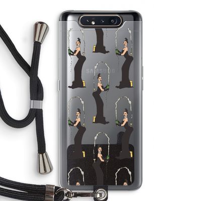 Pop Some Kim: Samsung Galaxy A80 Transparant Hoesje met koord