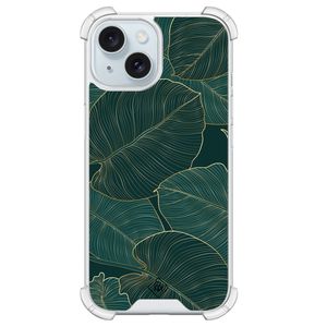 iPhone 15 shockproof hoesje - Monstera leaves