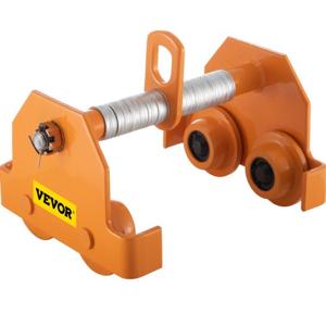 VEVOR loopkat, 2 T draagvermogen, verrijdbaar onderstel, 88-203 mm, verstelbare breedte, steekwagen, staalpoedercoating met dubbele wielen, binnenkraangaragelift voor rechte, gebogen I-balken