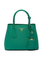 Prada sac à main Double en cuir Saffiano - Vert