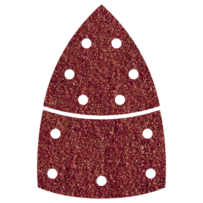 Wolfcraft Hechtschuurbladen | Korund | K120 | Geperforeerd | 95mm | 10 stuks - 1814000