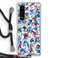 Hibiscus Flowers: Sony Xperia 5 III Transparant Hoesje met koord