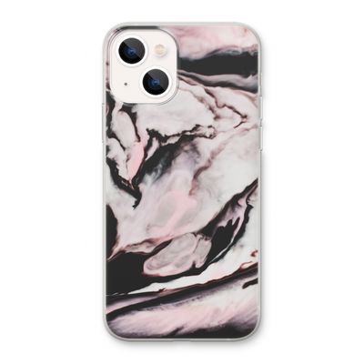 Roze stroom: iPhone 13 Transparant Hoesje