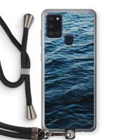 Oceaan: Samsung Galaxy A21s Transparant Hoesje met koord