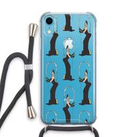 Pop Some Kim: iPhone XR Transparant Hoesje met koord