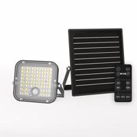 HOFTRONIC™ Vega LED Solar breedstraler met bewegingssensor - Incl. Schemersensor - Los zonnepaneel - Schijnwerper - IP65 waterdicht - 88 LED&apos;s - 10 watt - 2800-6500K - Warm wit licht - Daglicht wit licht - 1500 lumen - Zwart