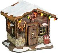 Luville Schneewald Berghutte led battery operated