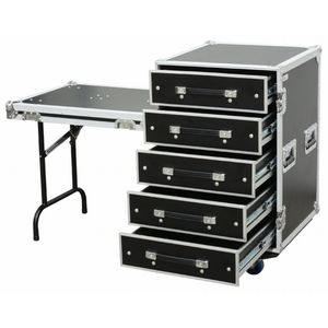 Power Dynamics PD-FA6 5 Laden flightcase met tafel