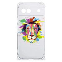 Google Pixel 8A Stevig Bumper Hoesje Lion Color