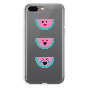 Smiley watermeloen: iPhone 8 Plus Transparant Hoesje