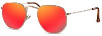 Cwi Zonnebril unisex goud/rood (2413)