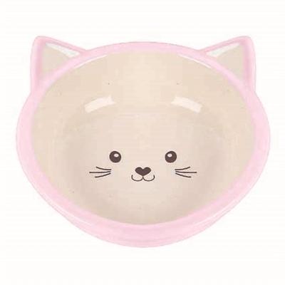 HAPPY PET VOERBAK KITTEN ROZE / CREME