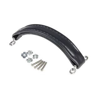 Adam Hall 3414BLK lederen opbouwhandvat zwart lang