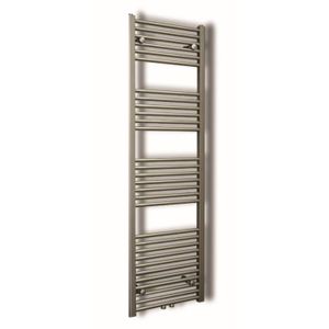 Designradiator Sanicare RVS Look Inclusief Ophanging Midden Aansluiting Recht 160x60 cm Sanicare