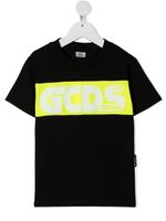 Gcds Kids t-shirt colour block à logo - Noir