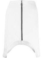 Lourdes minijupe asymétrique zippée - Gris Lourdes minijupe asymétrique zippée - Gris