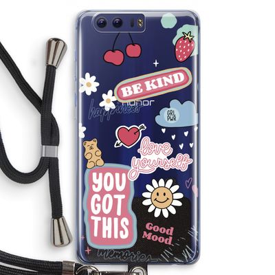 Positivity: Honor 9 Transparant Hoesje met koord