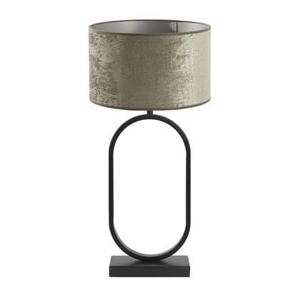 Light & Living Tafellamp Jamiri|Chelsea - Zwart|Zilver - Ø30x67cm