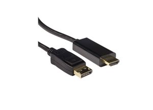 ACT AK3990 verloopkabel DisplayPort naar HDMI 1.8m