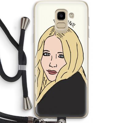 Mary Kate: Samsung Galaxy J6 (2018) Transparant Hoesje met koord