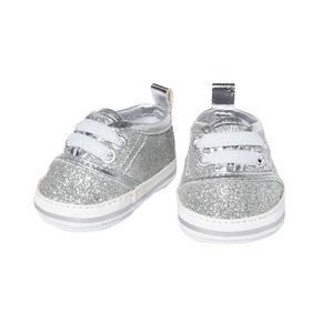 Heless Poppensneakers Glitter Zilver, 30-34 cm