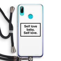 Self love: Huawei P Smart (2019) Transparant Hoesje met koord
