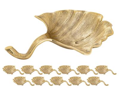 Jesse - Dekoschale - goud of zilver - aluminium - 30x6x25 cm