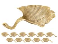 Jesse - Dekoschale - goud of zilver - aluminium - 30x6x25 cm