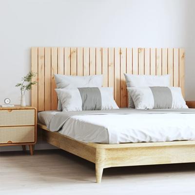 Wandhoofdbord 159,5x3x60 cm massief grenenhout