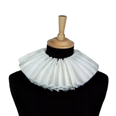 Pietenkraag/page kraag - wit - papier - Sint en Piet verkleed accessoires
