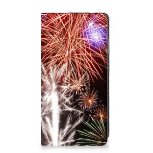 Samsung Galaxy A52 Hippe Standcase Vuurwerk